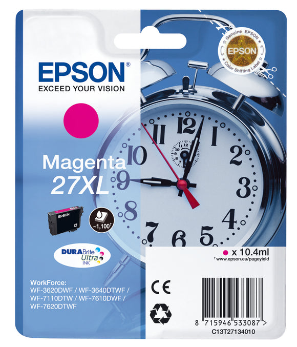 Epson Clock 27XL Magenta Ink Cartridge