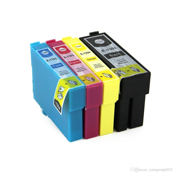 Compatible Extra Hi Yield Epson T130 Ink Cartridge Pack x 4 