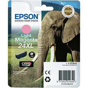 Epson 24XL Elephant Light Magenta Ink Cartridge