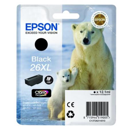 Epson T2621 26XL Hi Capacity Black Ink Cartridge
