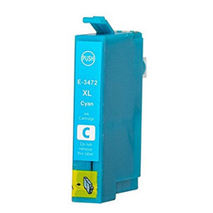 Compatible Epson T3472XL Cyan Ink Cartridge