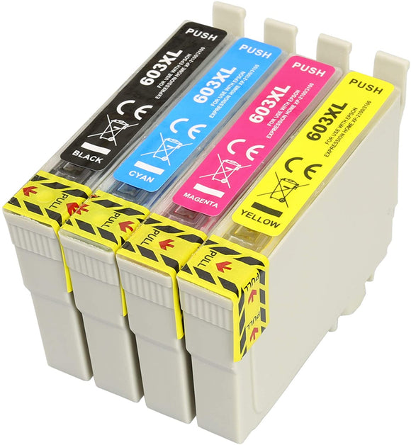 Compatible Epson 603XL Hi Capacity Compatible 4 Cartridge Value Pack