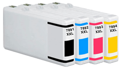 Epson 79XL Bk,C,M & Y Compatible Ink Cartridge X4 