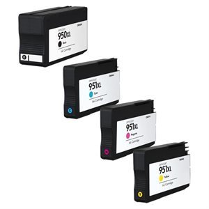 HP 951/50XL Black,Cyan,Magenta & Yellow Compatible Ink Cartridge Value Pack