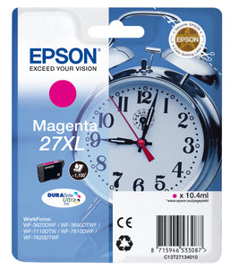 Epson Clock 27XL Magenta Ink Cartridge
