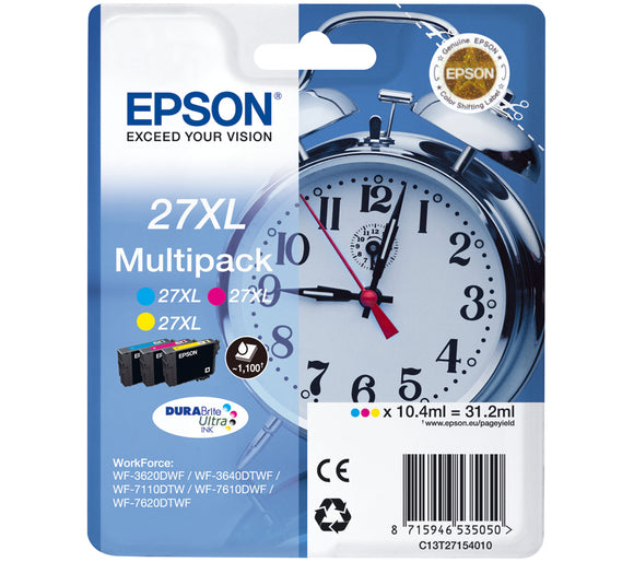 Epson Clock 27XL Ink Cartridge 4 Pack