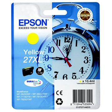 Epson Clock 27xl Yellow Ink Cartridge