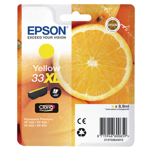 Epson 33XL Yellow Ink Cartridge