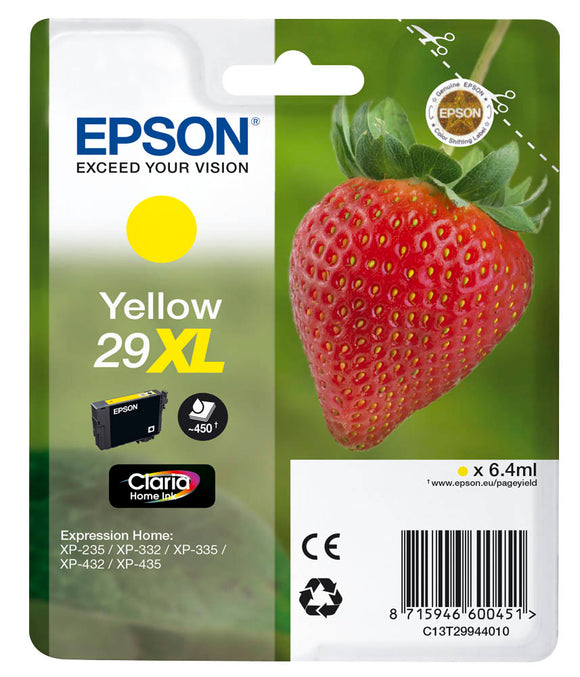 Epson 29XL (T2994) Hi Capacity Yellow Ink Cartridge