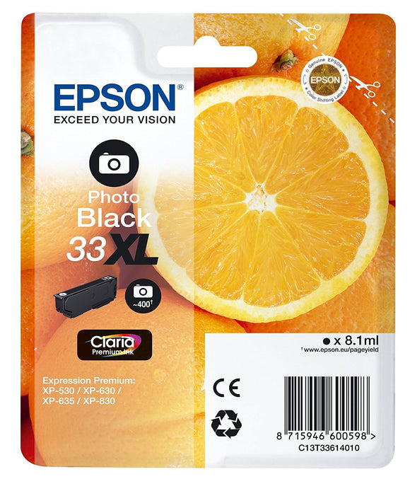 Epson 33XL Photo Black Ink Cartridge