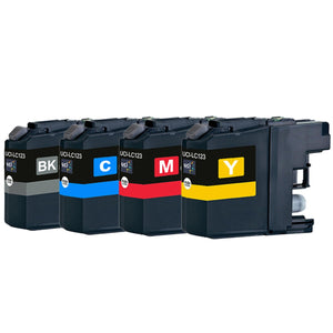 Brother LC123BK,C,M & Y Compatible Ink cartridge Value Pack
