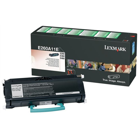 Lexmark E260A11E Black Toner Cartridge