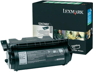 Lexmark 12A7462 Hi Capacity 21,000 Page Black Toner Cartridge