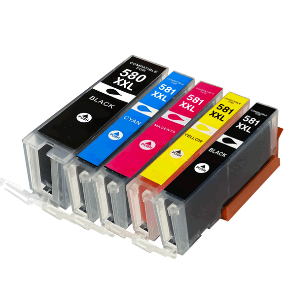 Compatible Canon CLi-581XL Ink Cartridge Value Pack