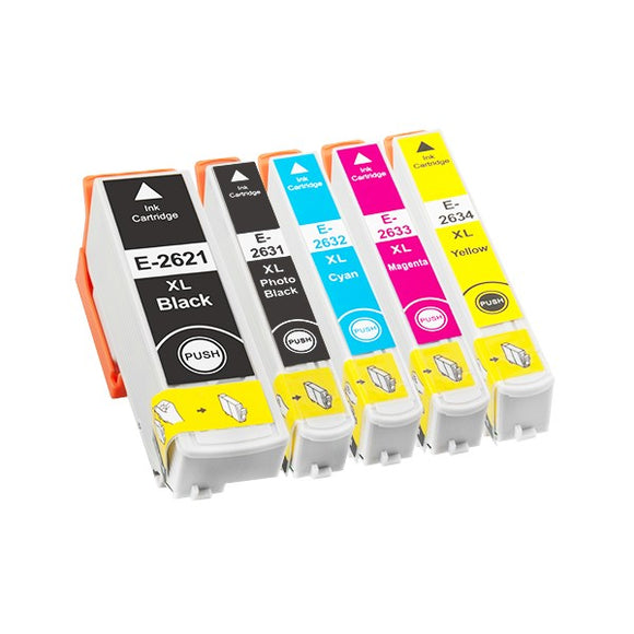 Epson T2636 26XL Compatible Multipack of Black,Cyan,Magenta & Yellow Ink Cartridges