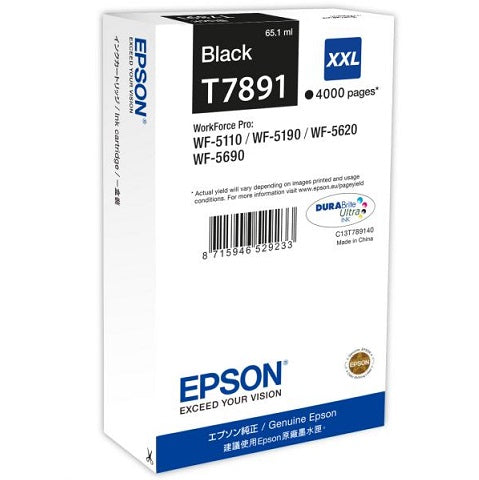 Epson T7891 Black XXL Ink Cartridge